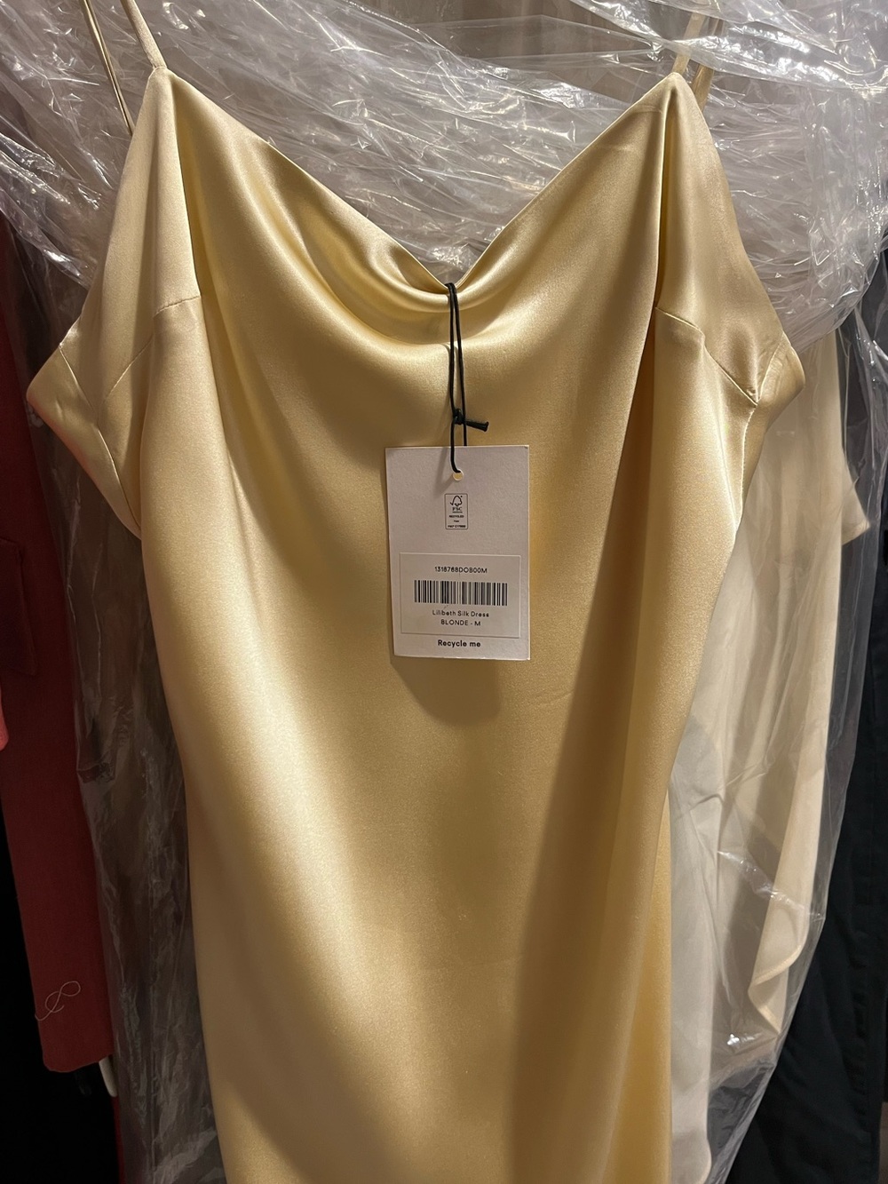Reformation Lilibeth Silk Dress | Blonde | Medium - Picture 5 of 6